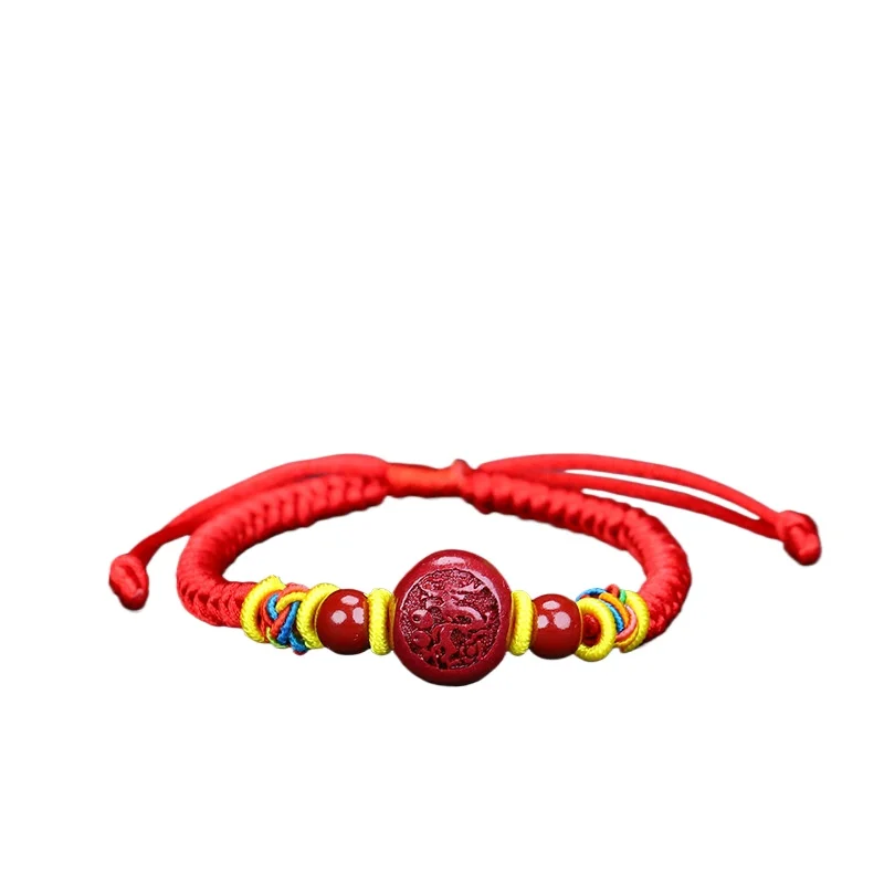 Pulsera de cuerda trenzada hecha a mano para hombres y mujeres, oro púrpura, arena, moda, el mismo estilo