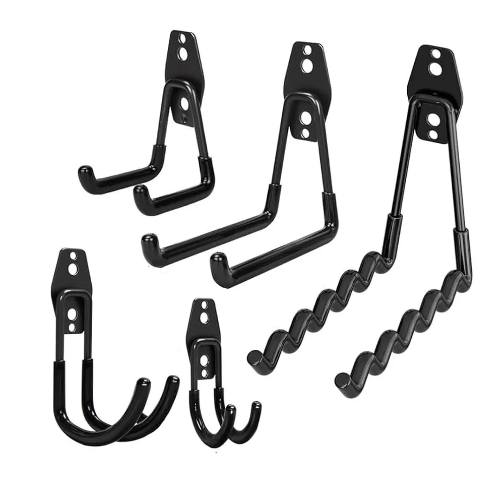 Garagen-Wandhaken, robuste, an der Wand montierte Mehrzweckhaken zum Aufhängen von Leitern, Gartengeräten, Fahrrädern, Schläuchen, sperrige Gegenstände
