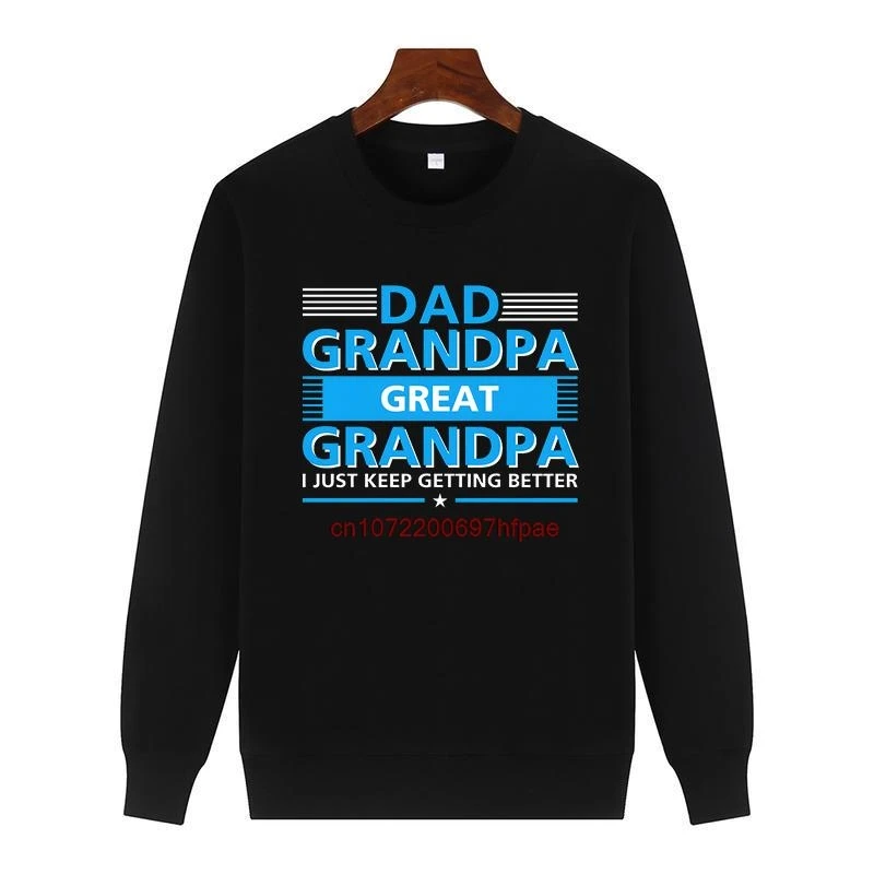 Grandpa New In Sweatshirts Fashion Printed Sweater Crew Neck Fleece Pullover Suitable For All Ages Men's Winter Sweater