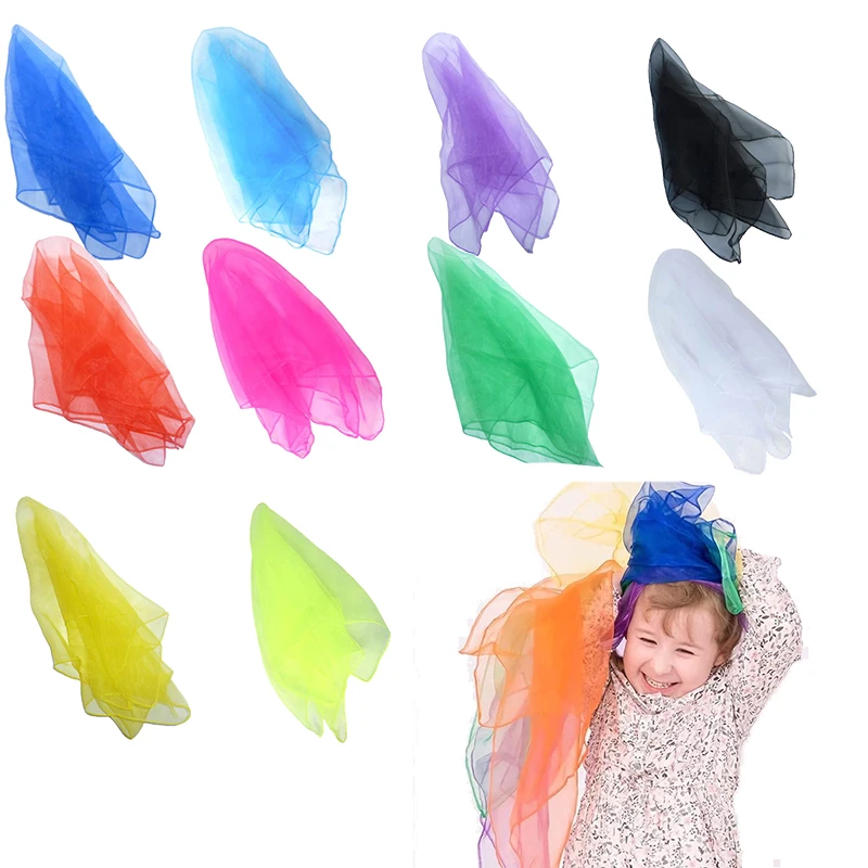 

6 шт./компл. детские шарфы, игрушки для ролевых игр, 6 цветов, вечерние детские движения, фокусы, реквизит для выступлений, игра принцессы TMZ