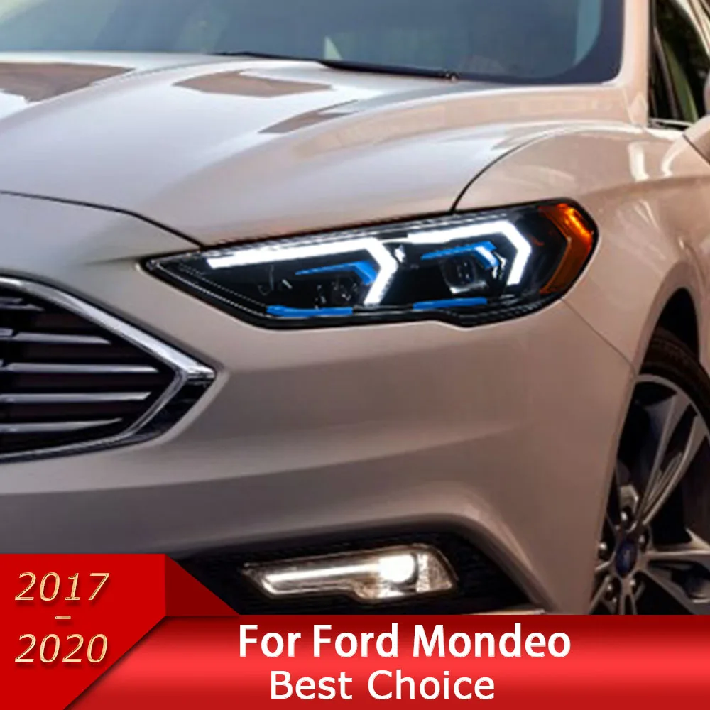 

Автомобильные фары для фар Ford Fusion 2013-2020 Mondeo светодиодные фары динамический сигнал анимации DRL модифицированные модели BMW