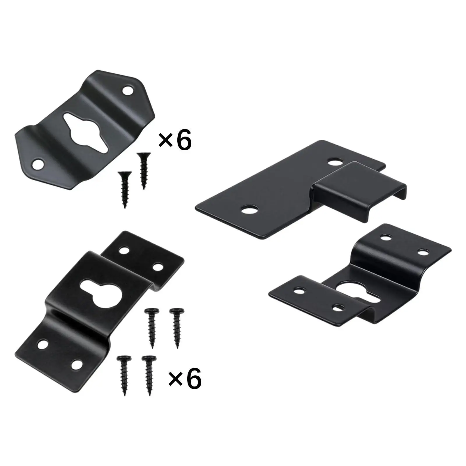 6Pcs Surround Speaker Wall Hanging Brackets for Loudspeaker with Screws