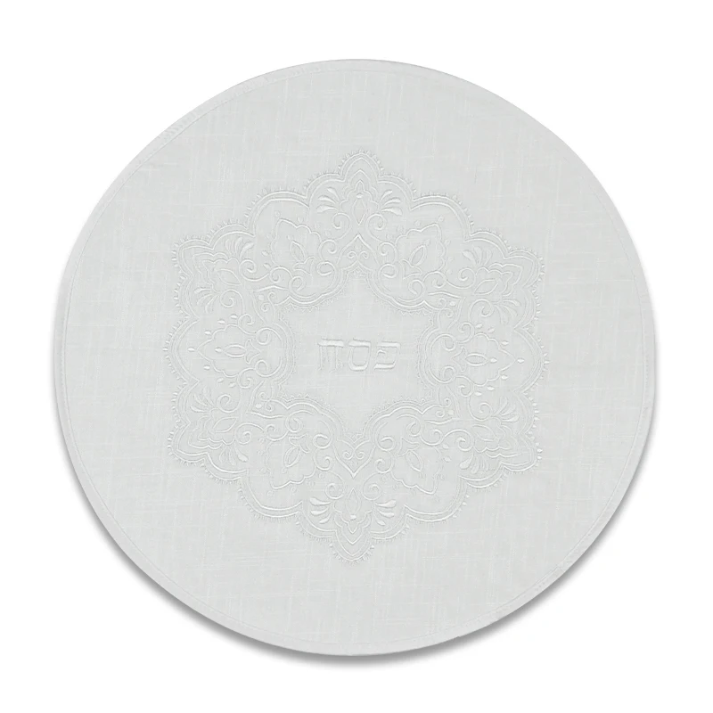 Customized Linen Jewish Wedding Blankets in Various Colors with Excellent Embroidery Quality Assurance Fashion Accessory