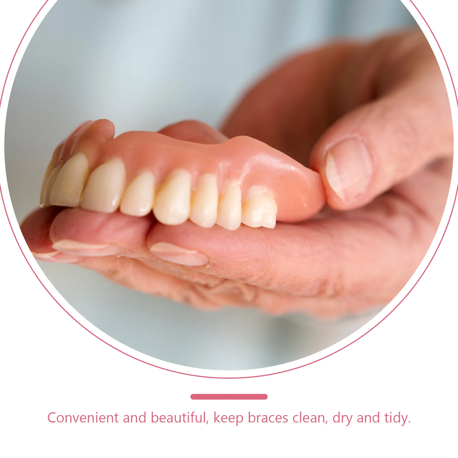 

2pcs Denture Box thodontic Retainer Cleaning Container Storage Double Layer Case PP Dental Portable Lightweight Safe