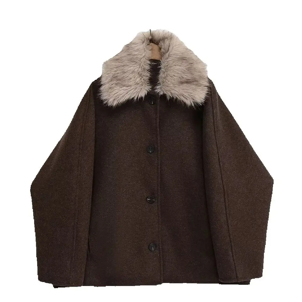 

Европейский и американский стиль, осенний новый дизайн женской одежды, куртка с эффектом искусственного меха, куртка, куртка