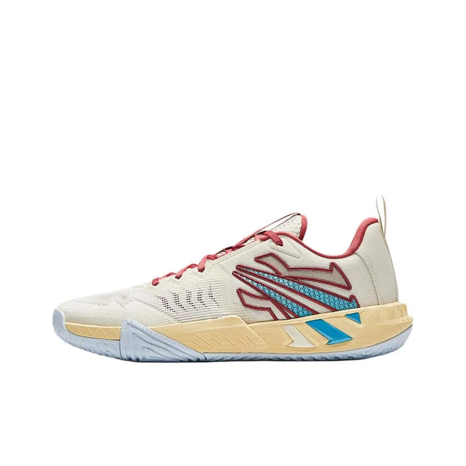 Anta KAI TEAM 2 KAITEAM2 Abrasion Resistant Low top Basketball Shoes Men's Beige Yellow 112621622-3