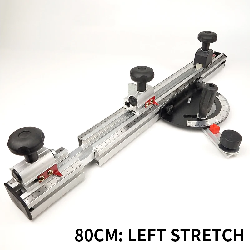 Imagem -03 - Esquadria de Alumínio Perfil Fence Precisão Deslizando Tabela Saw Ângulo Telescópico Backing Painel Saw Posicionamento