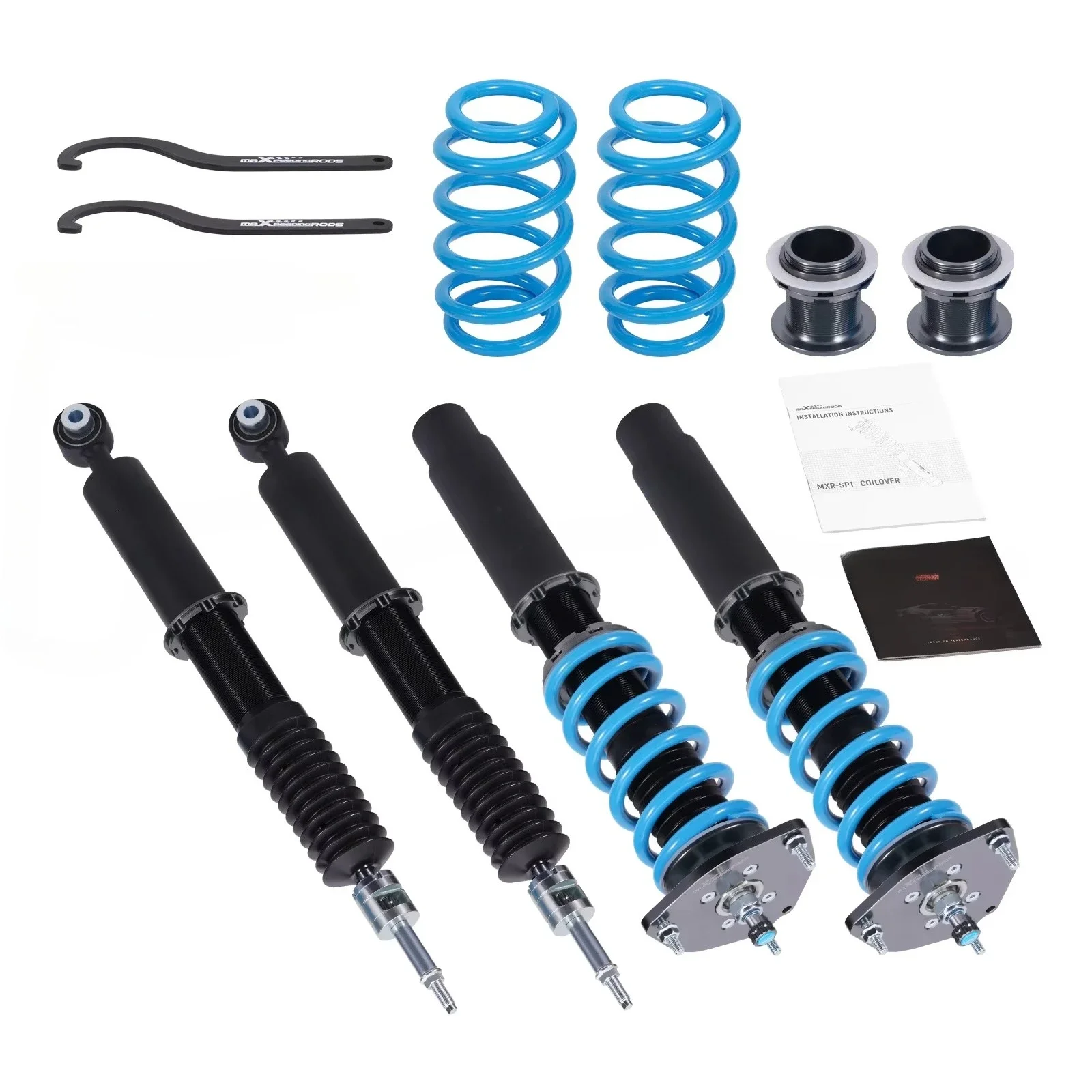 Suspension Coilovers Lowering Kit Adjustable Coils Set for A4 B9 2015-