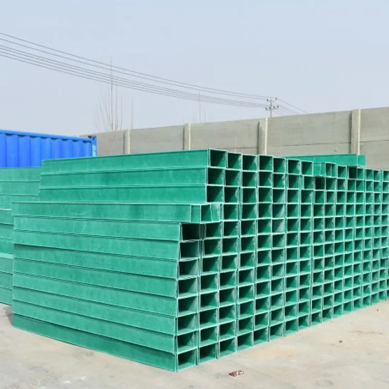 Customized fire-retardant channel type FRP cable tray high-speed wiring groove insulation FRP channel box spot