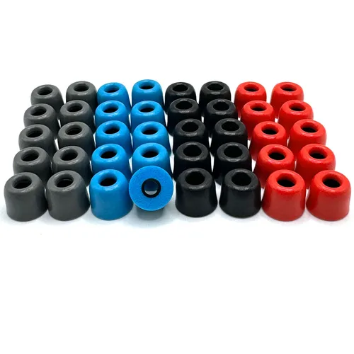 Imagen 1 del producto Almohadillas de espuma viscoelástica T300 para auriculares, almohadillas/tapa de calibre de 4,0mm para auriculares internos de 4,0-4,7mm, 20 pares