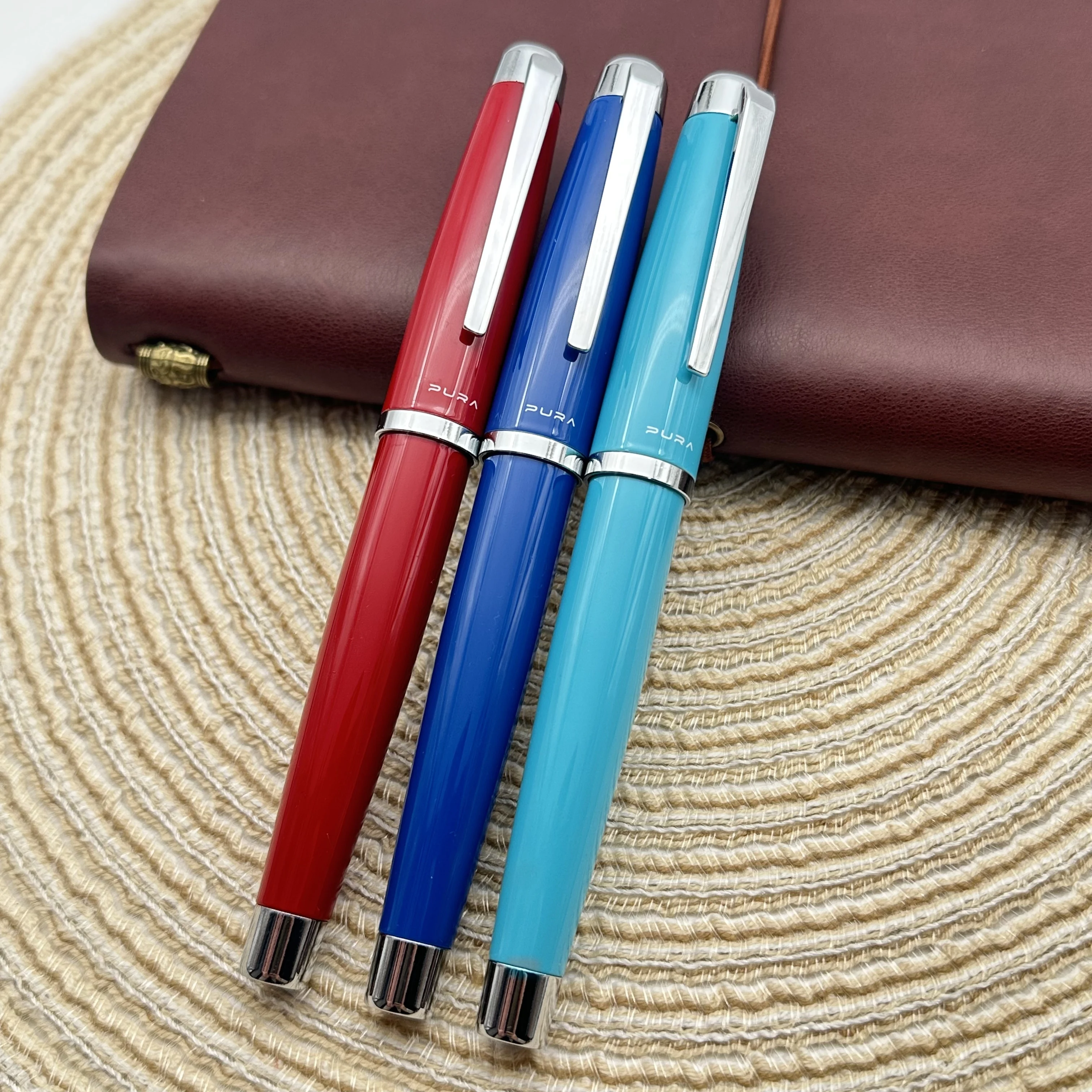 

Hoohill 1Pcs Exquisite Pura Metal Fountain Pen EF/F/M Nib Writing Office Collection Business Stationery Student Gift