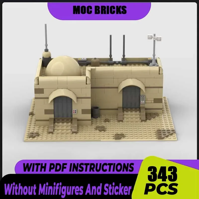 

Популярные звездные фильмы Moc, строительные кирпичи, татуинский дом 2, модель, технологические блоки, подарки, рождественский набор игрушек, сборка