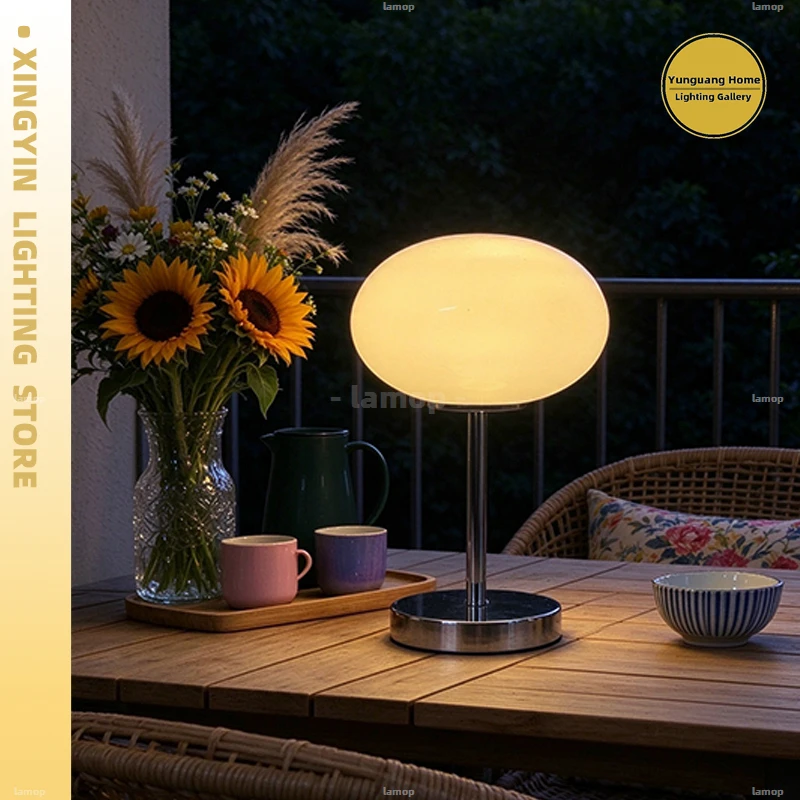 Danish Cream Lollipop Table Lamp Decorative Lamp for Living Room Creative Warm Desktop Ambient Light