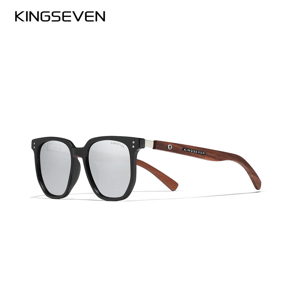 

Мужские водительские солнцезащитные очки KINGSEVEN, черно-красные водительские солнцезащитные очки с поляризованными линзами класса защиты УФ 400, лето