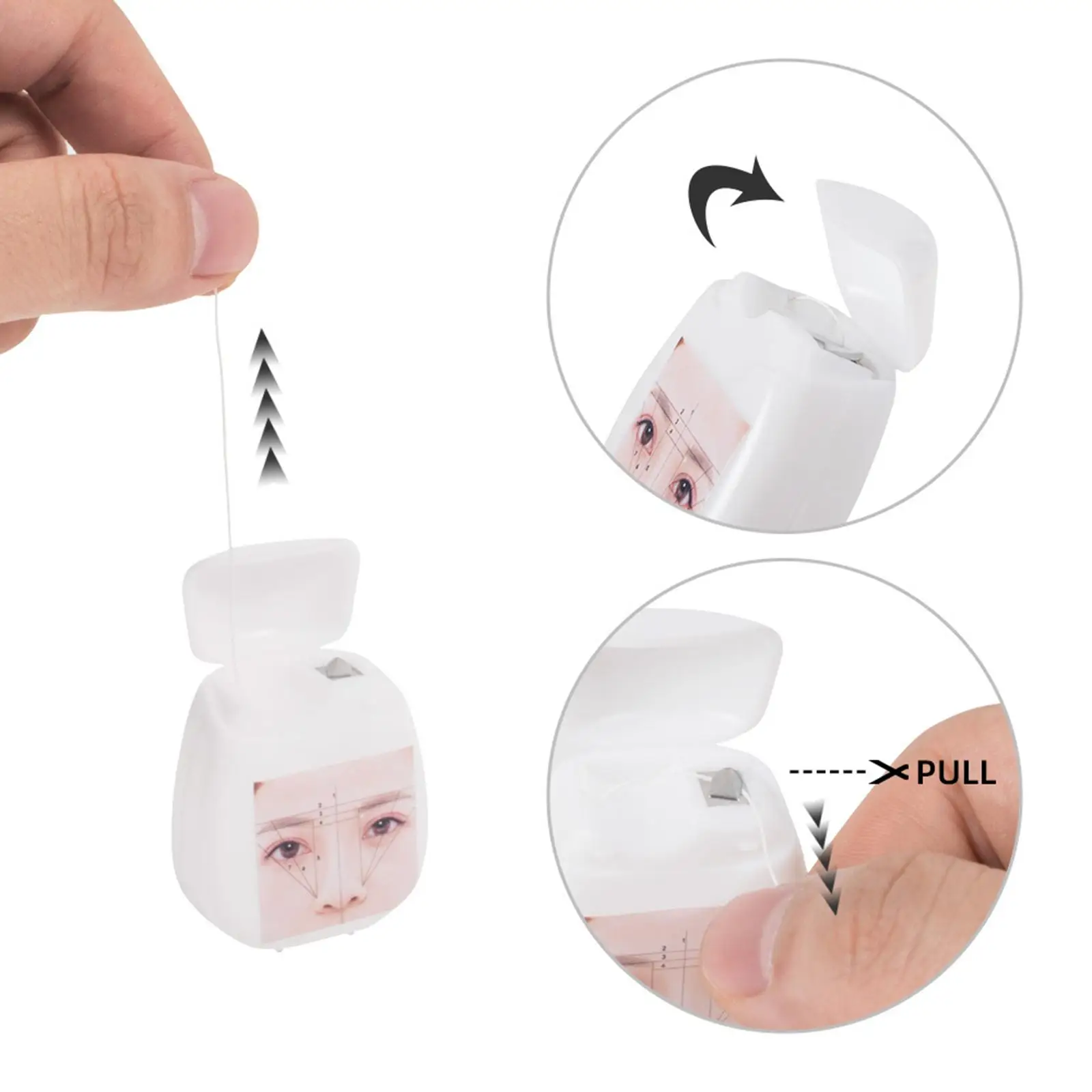 Picture 6: Mapping String for Eyebrow Measuring High Quality Pre Inked Thread Line Tool for Salon and Home Make Up