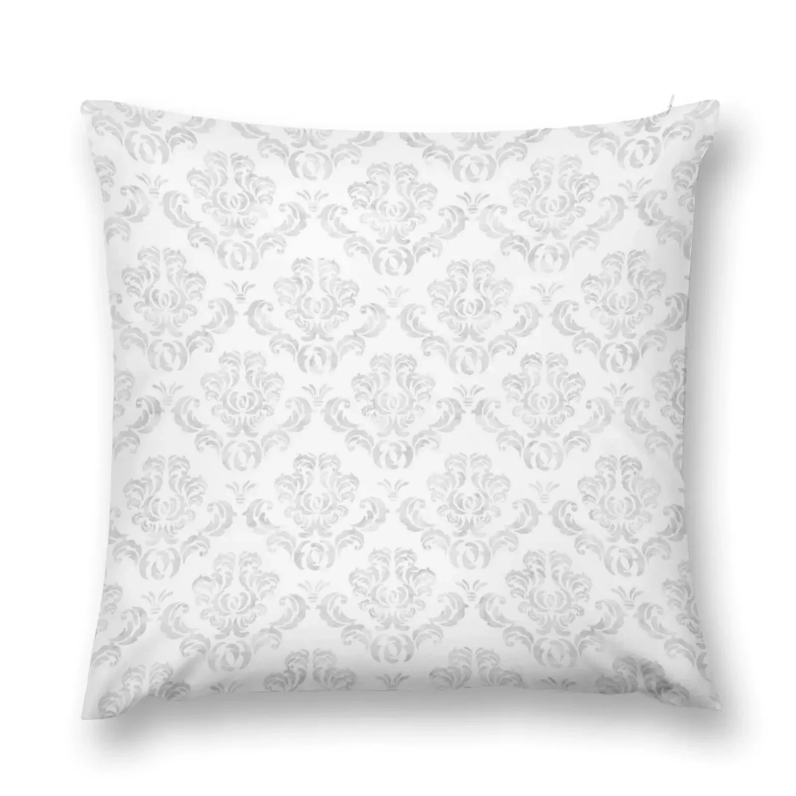 

Elegant Damask in Grey and White Throw Pillow sleeping pillows christmas decorations 2025 Couch Cushions pillow