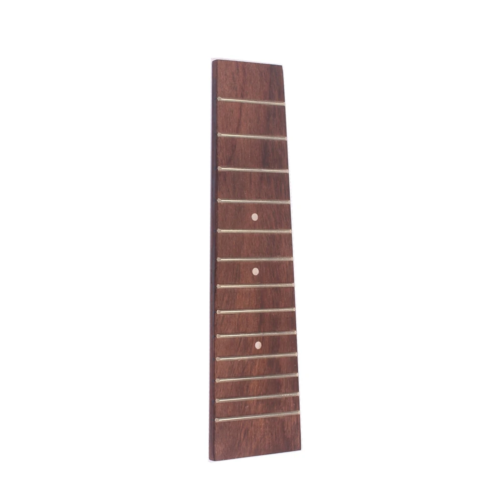 

Ukulele Fingerboard 17 Inch Concert Replacement 13 Frets Rosewood Smooth Surface Natural Color Wooden Accessories String