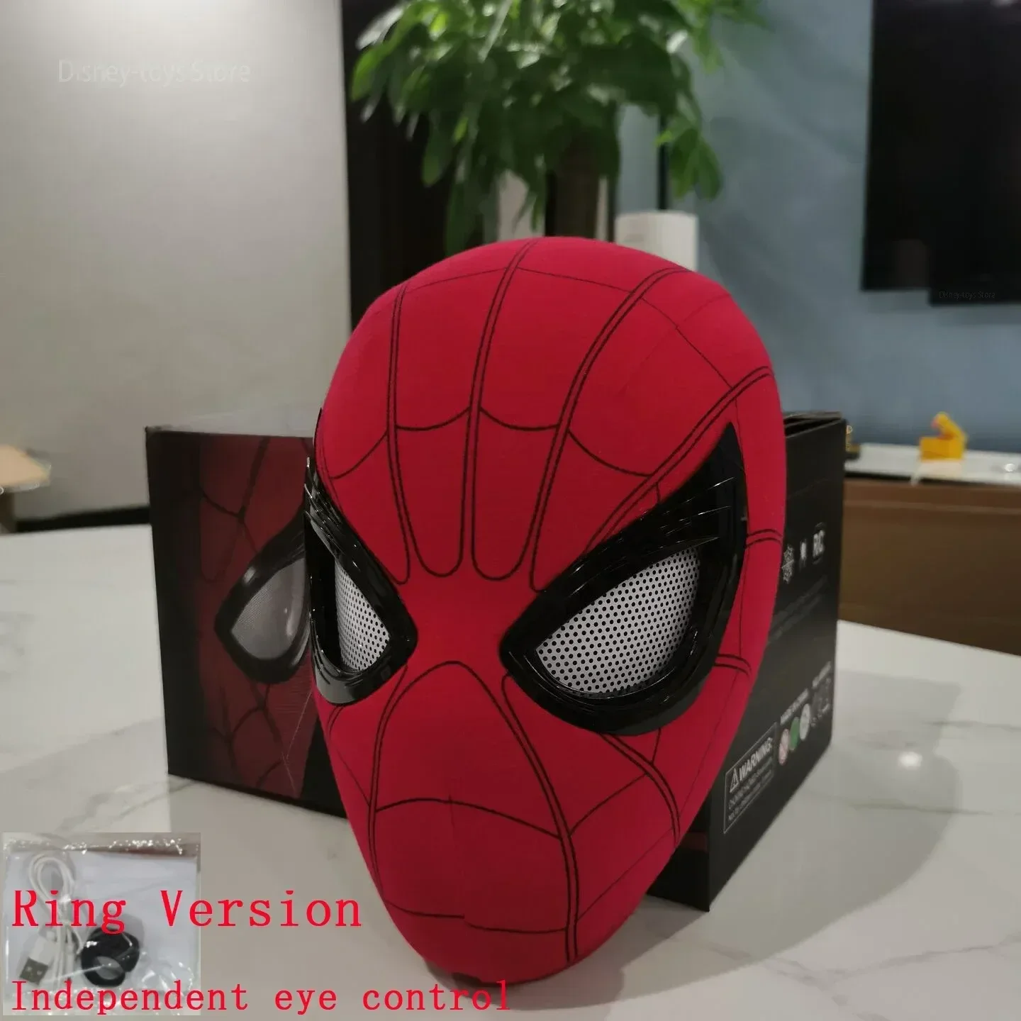 Spiderman Mascara Hoofddeksel Masker Cosplay Bewegende ogen Elektronisch masker Spider Man 1:1 Afstandsbediening Elastisch Volwassenen Kinderspeelgoed Cadeau