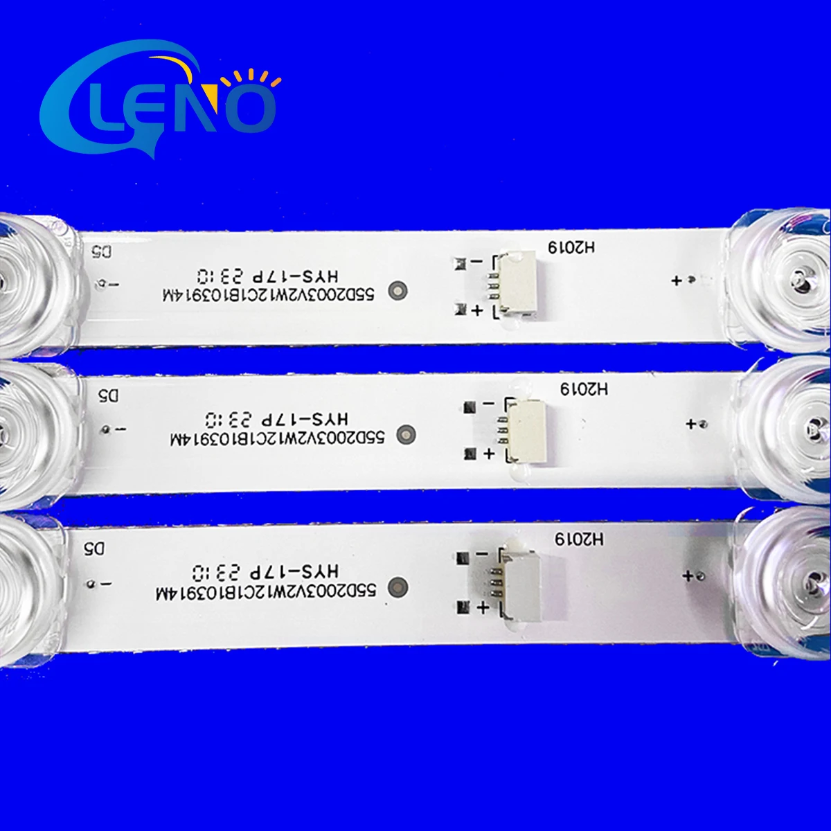 

1 комплект/5 комплектов светодиодной ленты для подсветки, 12 ламп для MI L55M5-ES ZC 55D8000M DJ 12*3 55HR332M12A6 V3.0 4C-LB550T-HR