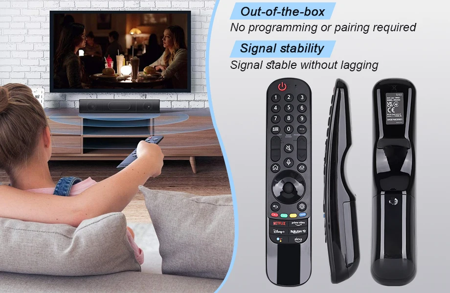 1 Stück Ersatz-Magic-Fernbedienung MR22GA/GN für Smart-TV ohne Sprach- und Zeigerfunktion – Detail 4