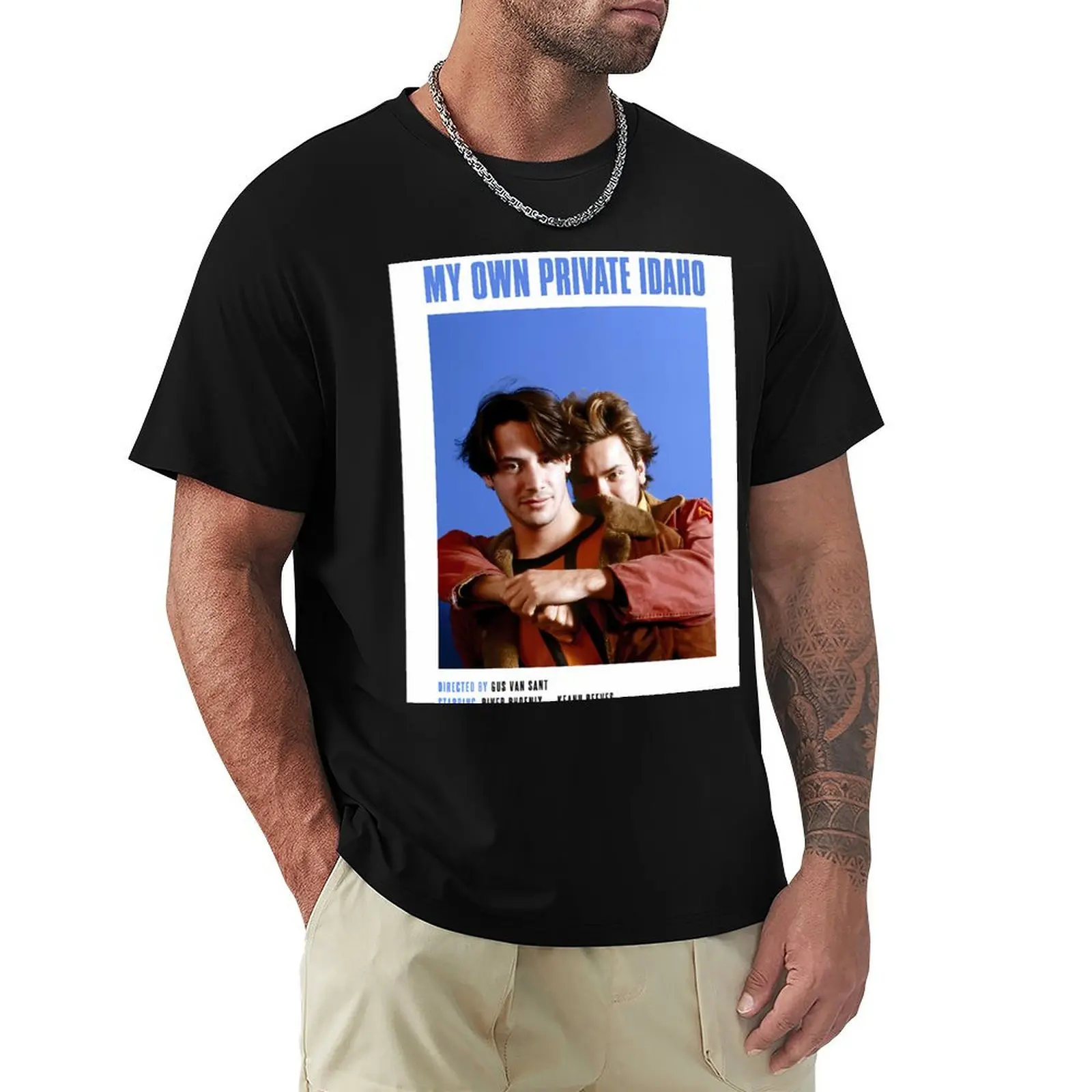 My Own Private Idaho (1991) Portrait T-Shirt Trendy Pattern T-Shirt for Men