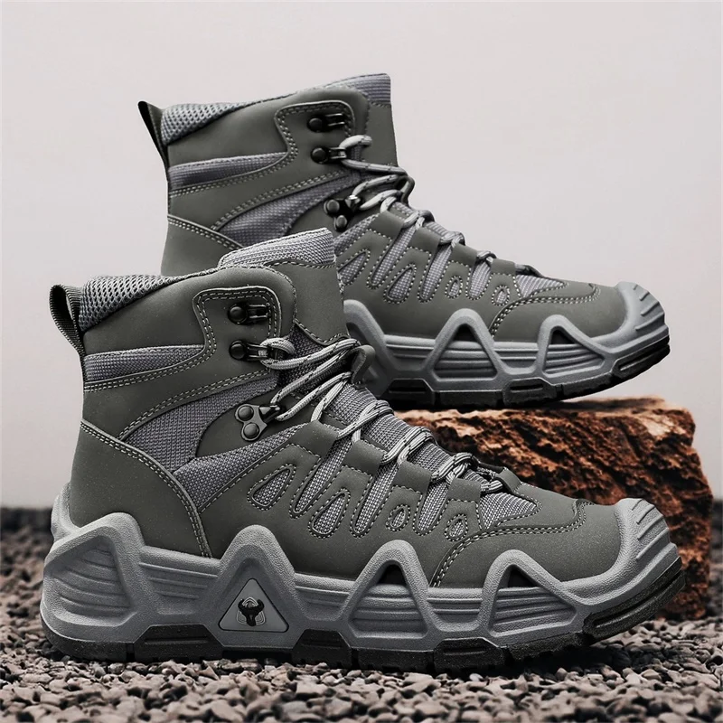 

2025 Outdoor Hiking Boots for Men Autumn Comfortable Men's Hunting Shoes Non-slip Desert Work Boots Man Ankle Boots botas hombre