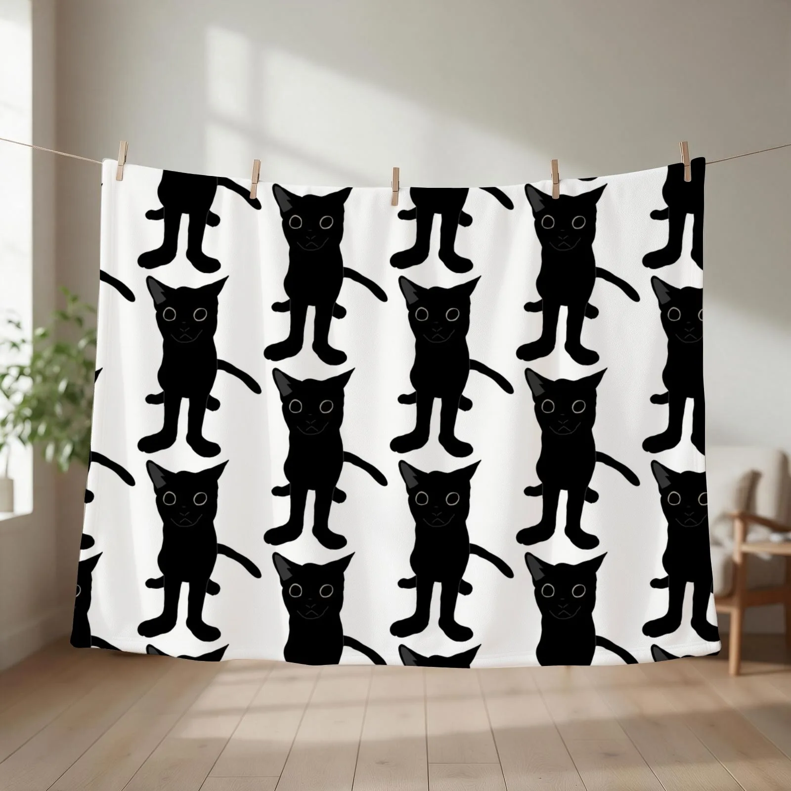 Big foot baby jinx Throw Blanket couch cozy soft plush fuzzy picnic outdoor blanket