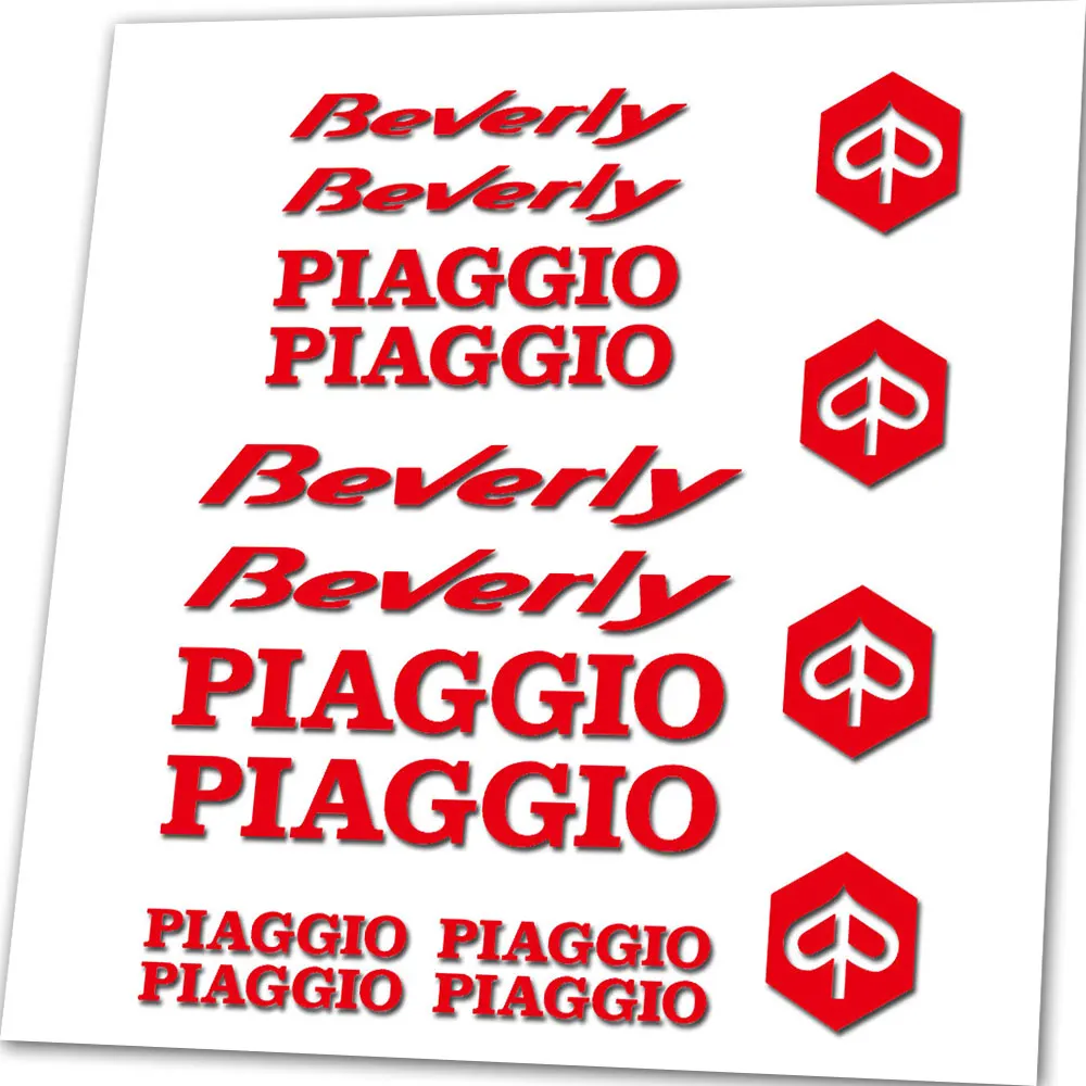 Compatible For Piaggio Beverly Logo Scooter Decal Stickers