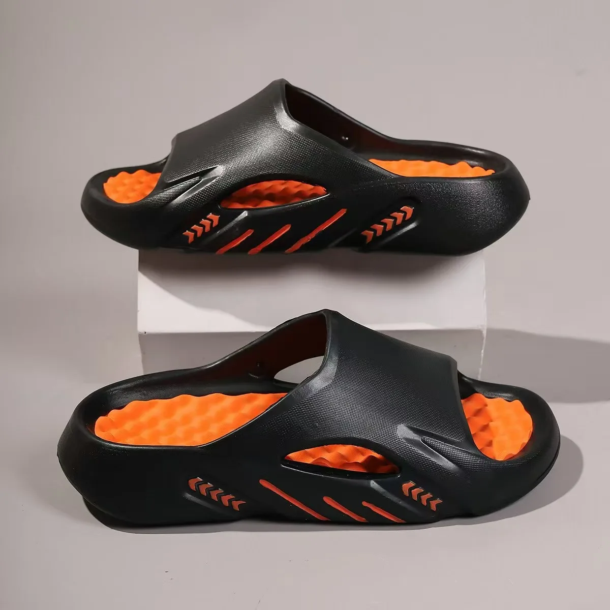 

Мужские летние шлепанцы из ЭВА для массажа, для улицы и дома, для прогулок, пляжные, повседневные, с мягкой подошвой, 2026