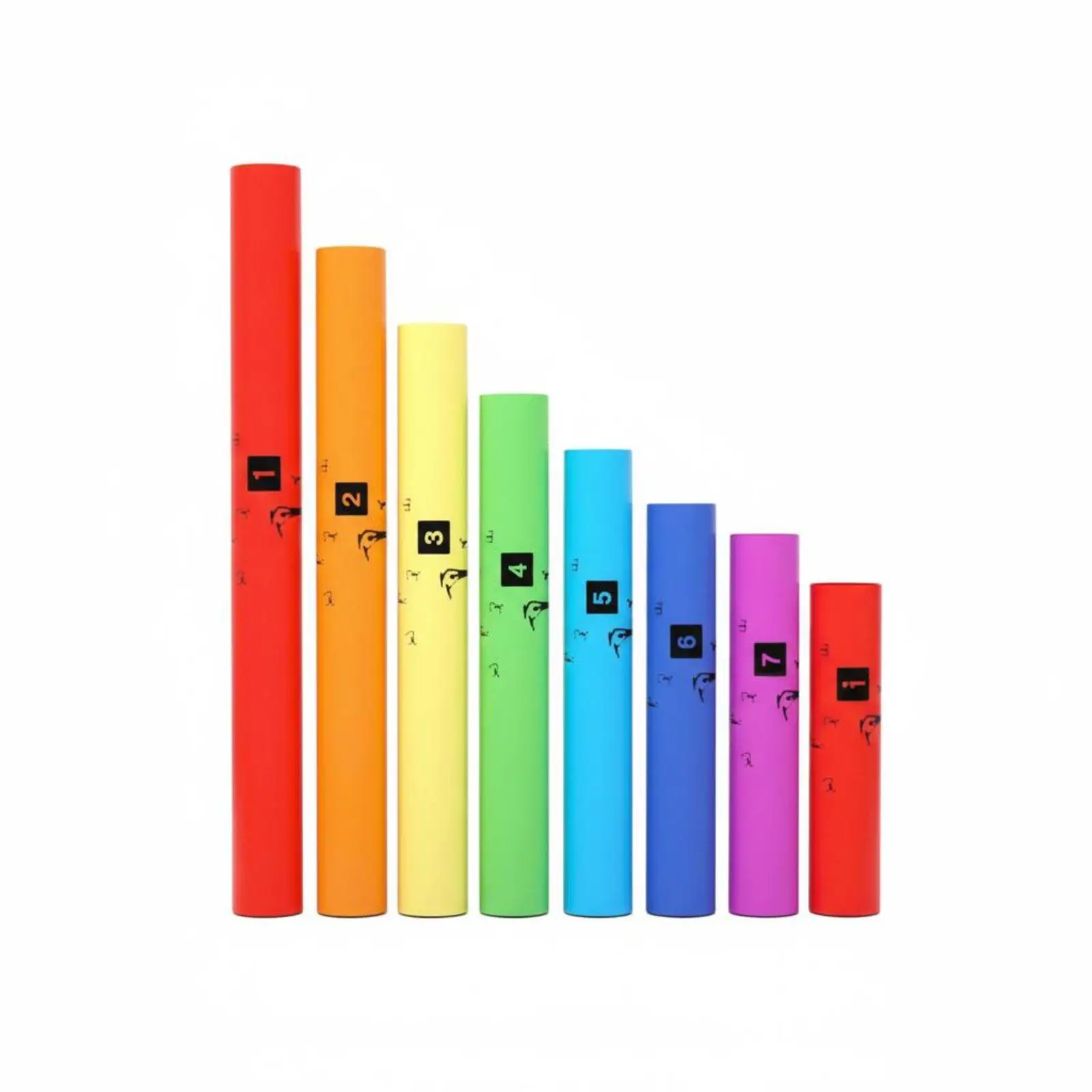 Percussion Tube Diatonic Color Coded Musical Instruments Set for Children’s Classroom and Home Use