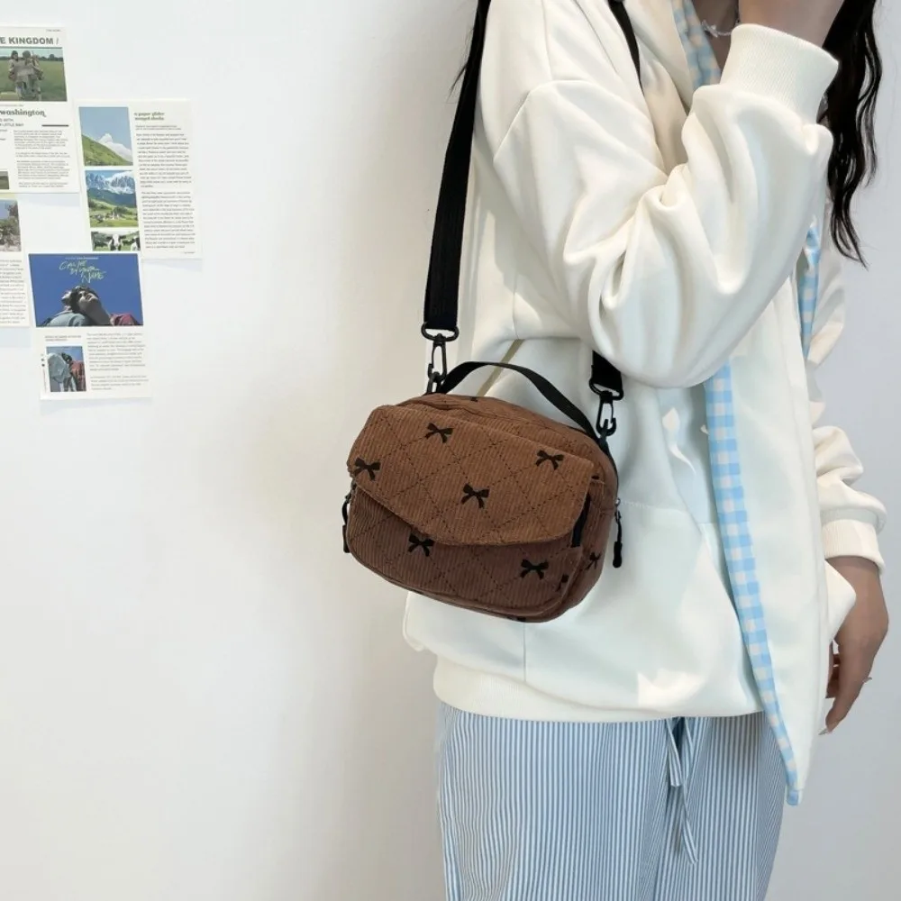 

Повседневная сумка через плечо с бантом, многофункциональная мини-сумка через плечо большой емкости, износостойкая дорожная сумка