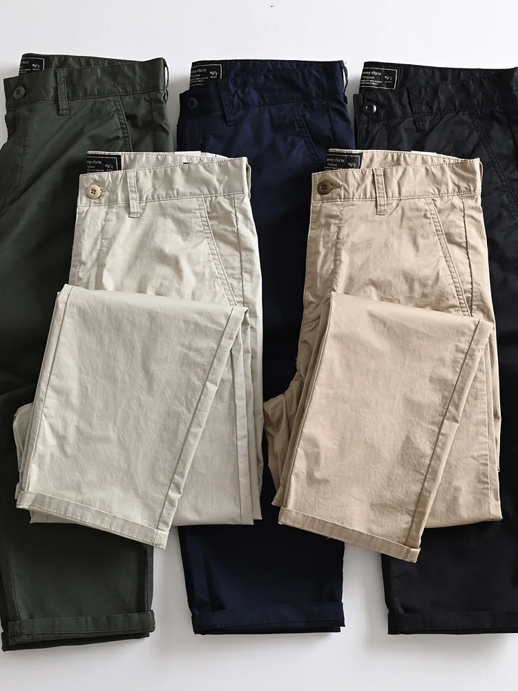 

Весенне-летние тонкие повседневные брюки прямого кроя, свободные рабочие брюки для активного отдыха, мужские длинные брюки с легкой эластичностью Ameika Sle