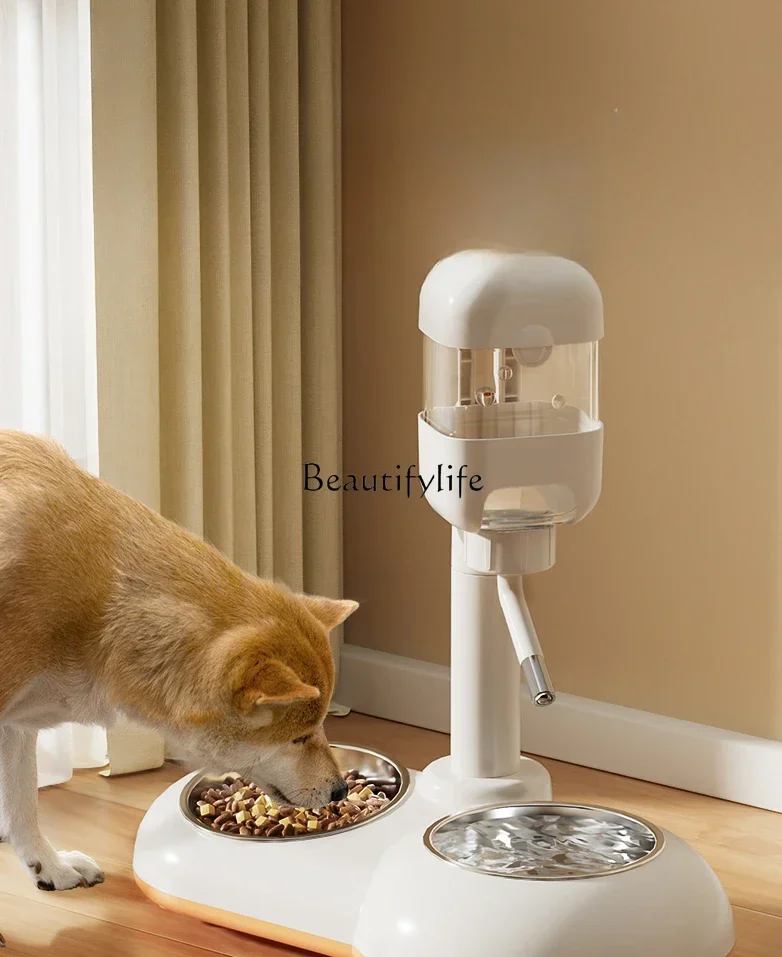 4Dog drinking water dispenser Automatic hanging hanging cage Ball feeding bowl Kettle pet