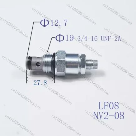 1pcs Threaded Insert Flow Adjustment Bidirectional Throttle Valve LF08 NV2-08 Hydraulic Valve view 2