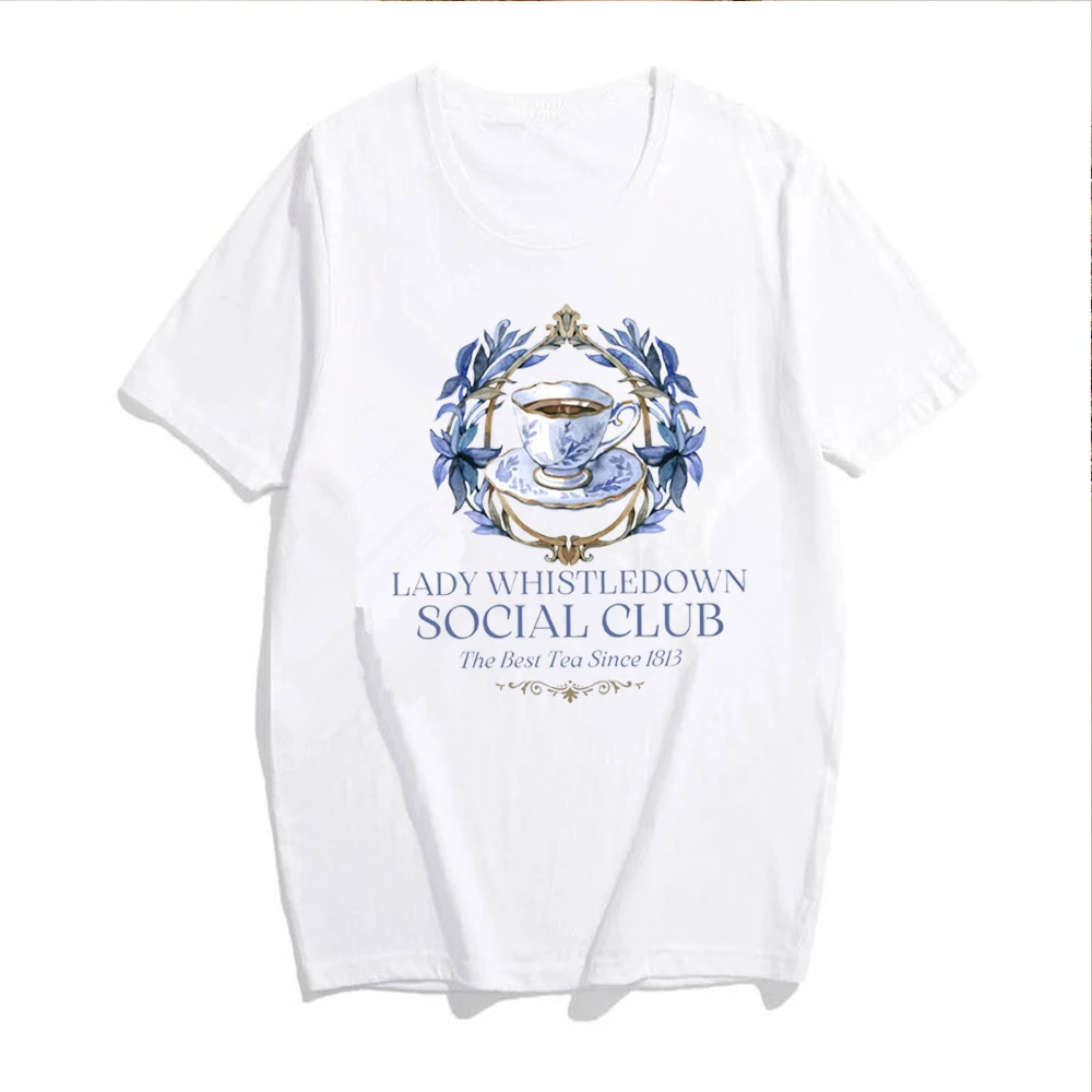 Lady Whistledown Fashionable Summer T-Shirt Spill the Tea Daphne Bridgerton shirt Romance Reader Tea Time Shirt TV Show Top