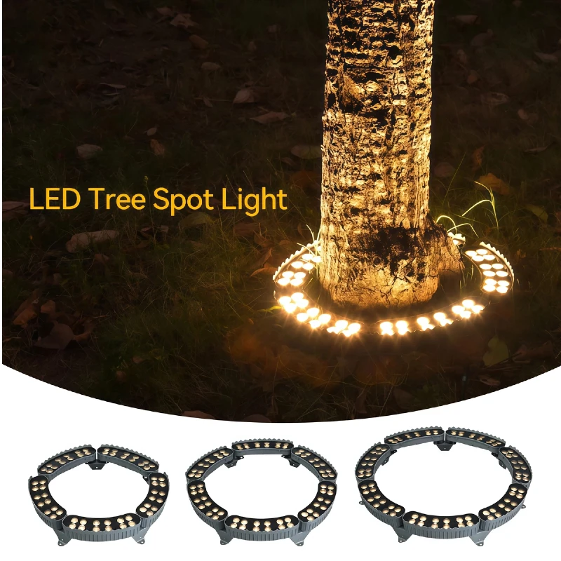 

RGB светодиодные садовые фонари для деревьев IP65 наружное ландшафтное освещение гофрированная лампа для парка, патио, двора, беседки, уличные фонари 12 Вт 24 В 220 В