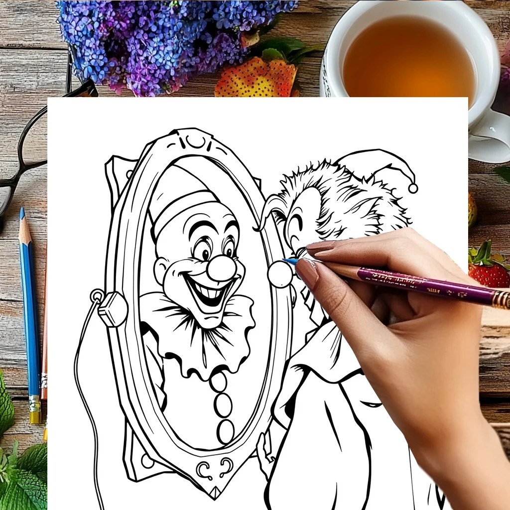 大人のためのサーカス塗り絵 |   28ページの塗り絵、クリスマスや感謝祭のための画材