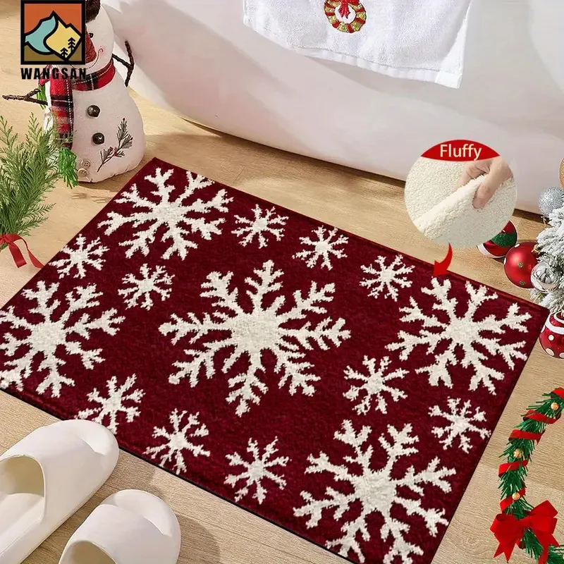 عيد الميلاد ممسحة الأحمر سانتا كلوز السجاد في الهواء الطلق والداخلي ليلة رأس السنة 2026 عيد ميلاد سعيد ديكور المنزل الحصير القدم السجاد #6
