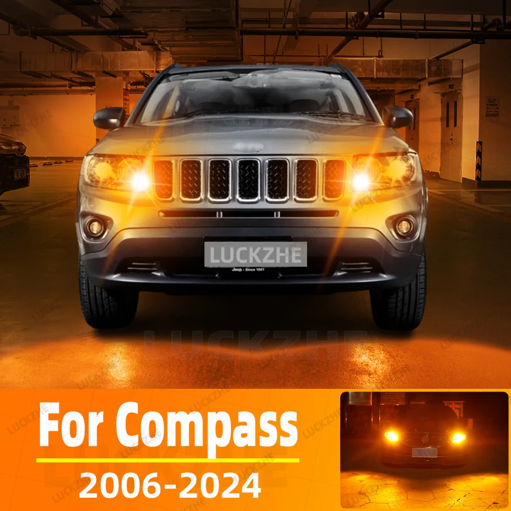 

2pcs Led Rear Turn Signal Light For Jeep Compass MK49 2006-2014 2015 2016 2017 2018 2019 2020 2021 2022 2023 2024Front Indicator