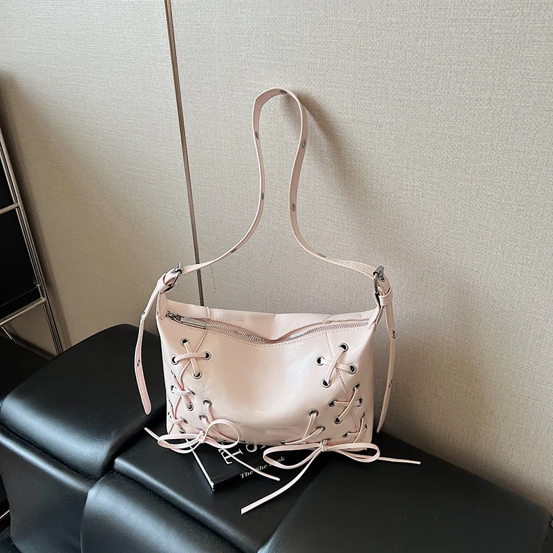 

Сумка подмышки с бантом в балетном стиле, лето 2023 г. - универсальная повседневная сумка через плечо в иностранном стиле High Sense