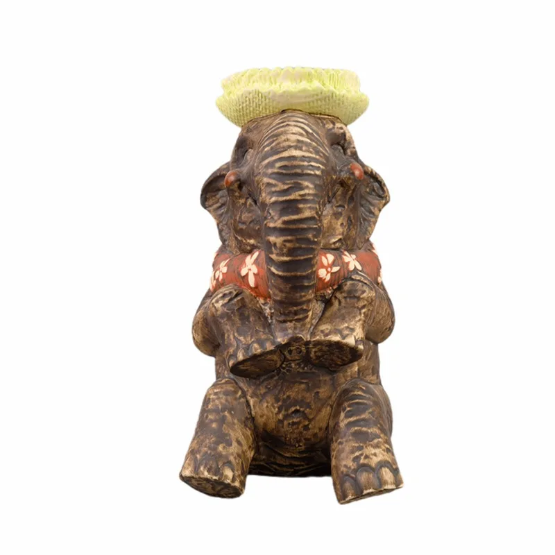 Funny Elephant Totem Ceramic TIKI Mug Wine Glass Hawaii Tropical Cocktail Cup Bar Accessories