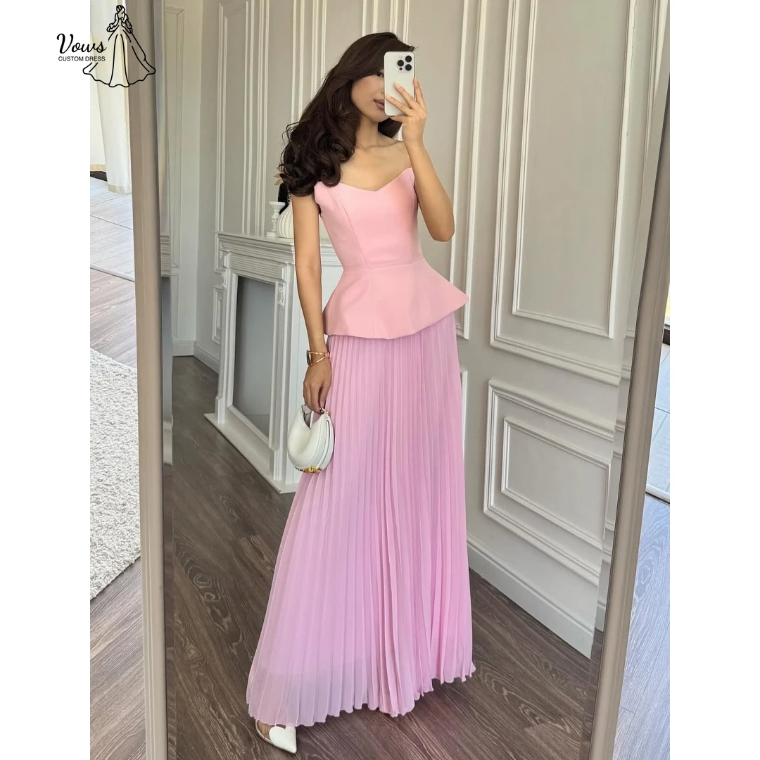 

Vows Elegant Gown Line A Elegant Evening Party Dresses for Women Custom Made Off-shoulder Chiffon Ball Gown Dress Robe Soiree