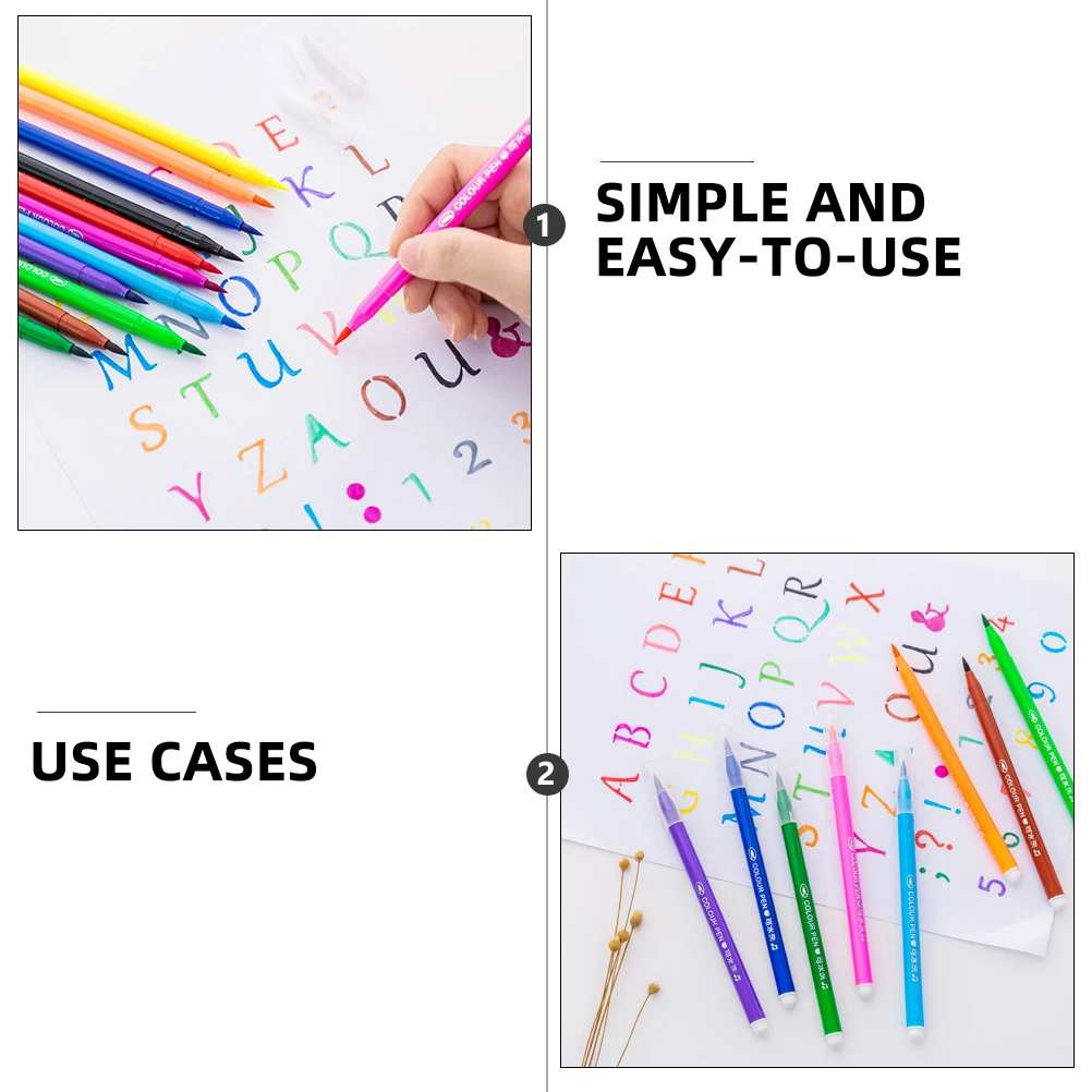 

1 set Washable Watercolor Ink Water Color No Leak Fade Art Water Color Pen Painting Pen Marker Plastic Painting Tools