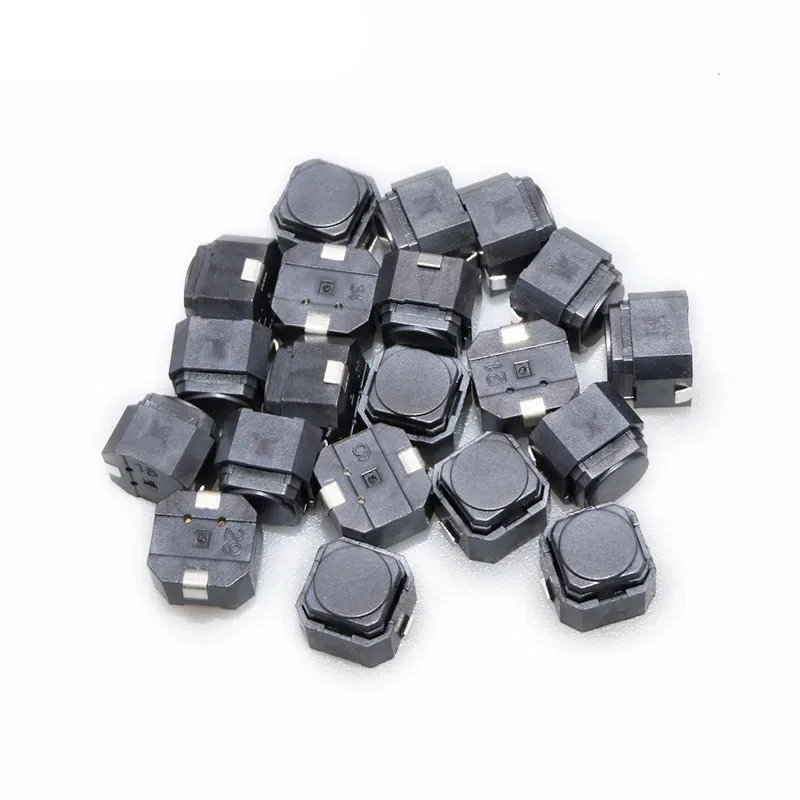 20PCS/LOT Tact 6*6*5 Mm Mute Switch Silicone Keypad Push Button Switch 6X6X5 MM 2Pins Silent Switches