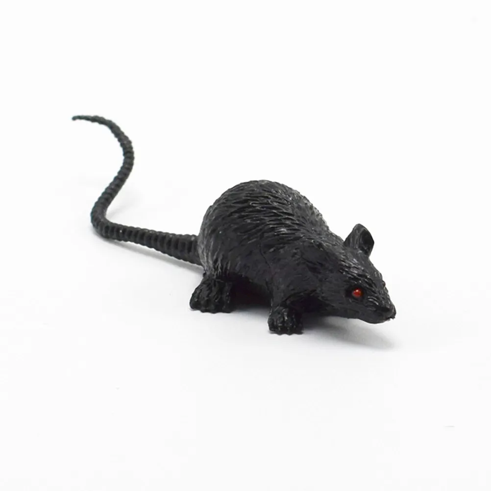 

12Pcs Halloween Mouse Props PVC Terrible Lifelike Mini Rodent Decorations for Party Gathering Festival Backdrop Funny Scary