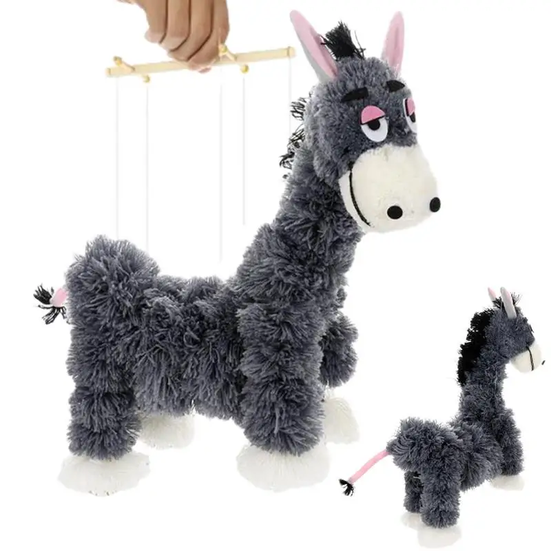 Donkey Puppet Cartoon Donkey Toys Plush Puppets Educational Baby Toys And Finger Puppets Cartoon Plush Toy Family Gathering Toys