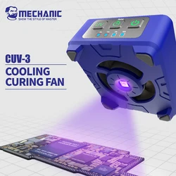 MECHANIC CUV-3 UV Curing Lamp and Cooling Fan Heat Dissipation for Mobile Phone Tablet Motherboard Green Oil Curing Repair Tools