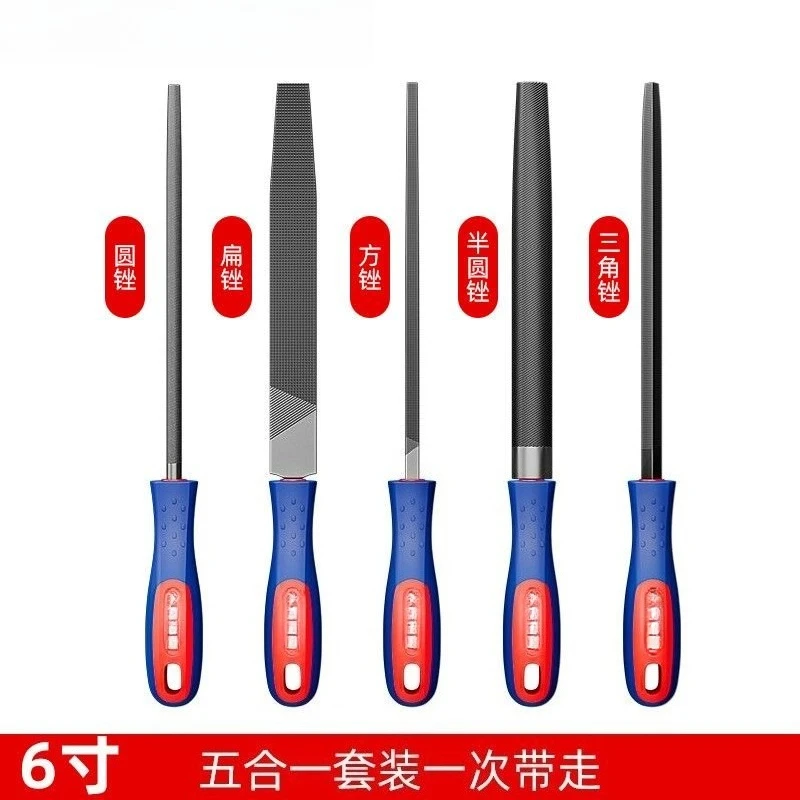 For File High Hardness Grinding Tool Woodworking Metal Round Triangular Semicircular Flat Steel File