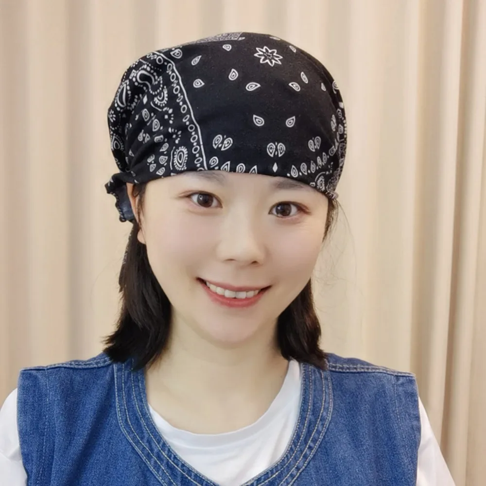 High Quality 10 Colors Floral Print Turban Cotton Head Circumference: 58cm Bandana Chemotherapy Hat Headwrap Fashion Casual