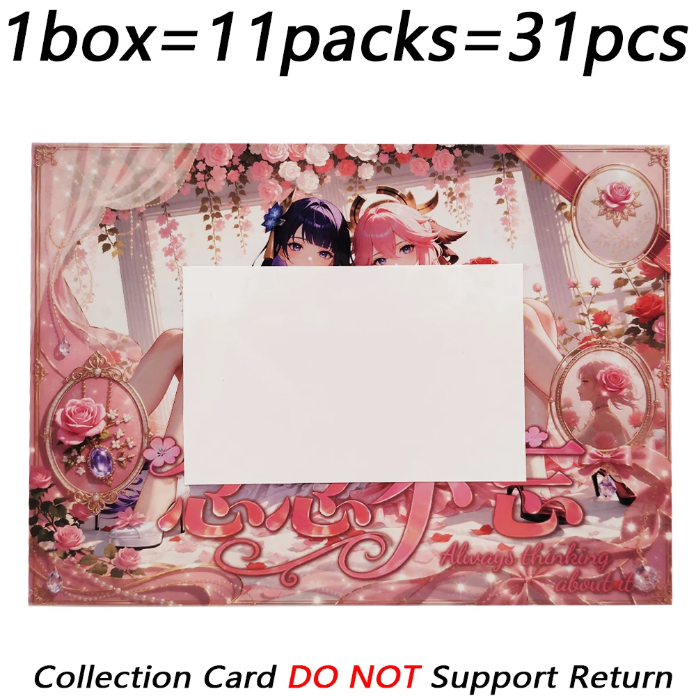 Always Thinking about It Collection Cards Anime Game Girl Party Feast Popular Character Charm Temptation Rare Cards Toys Gifts